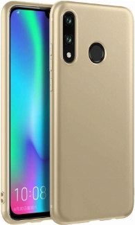 Meizu Note 9 Kılıf İnce Soft Mat Renkli Esnek Silikon Kapak - Gold