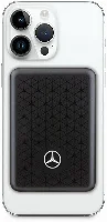 Mercedes Benz Led Işıklı Göstergeli Magsafe Magnetik Orjinal Lisanslı Powerbank 5000 Mah - Siyah