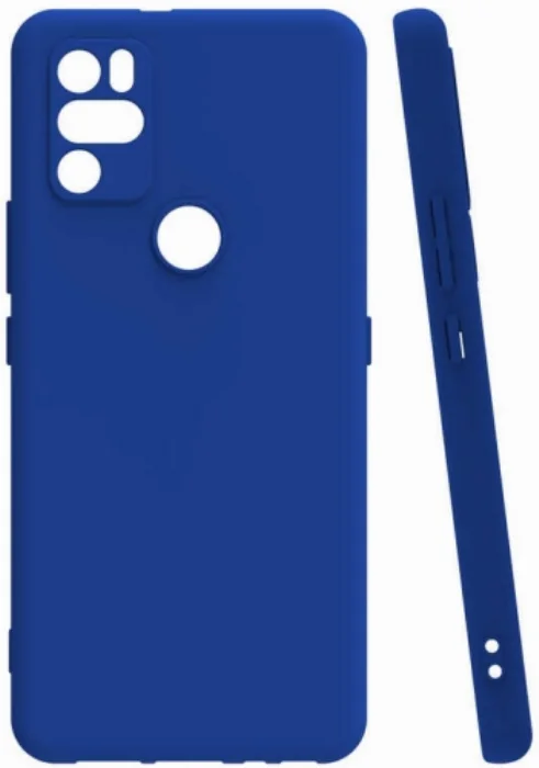 Omix X300 Kılıf Zore Biye Mat Esnek Silikon - Mavi
