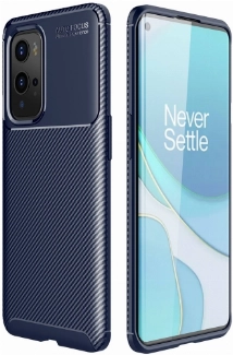 OnePlus 9 Pro Kılıf Silikon Parmak İzi Bırakmayan Karbon Soft Negro Kapak - Lacivert