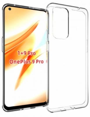 OnePlus 9 Pro Kılıf Kamera Korumalı Esnek Silikon Kapak - Şeffaf