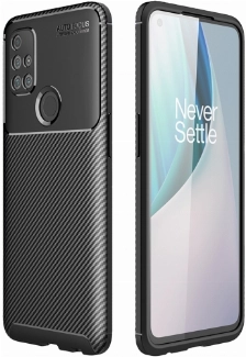 OnePlus Nord N10 Kılıf Silikon Parmak İzi Bırakmayan Karbon Soft Negro Kapak - Siyah