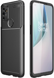 OnePlus Nord N100 Kılıf Silikon Parmak İzi Bırakmayan Karbon Soft Negro Kapak - Siyah