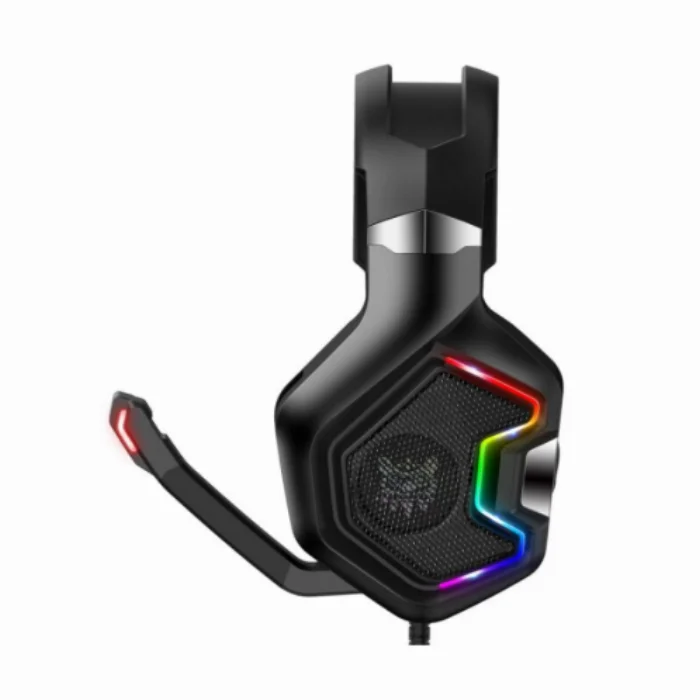 Onikuma K10 Pro RGB Renkli Oyuncu Kulaklığı 3.5mm - Siyah