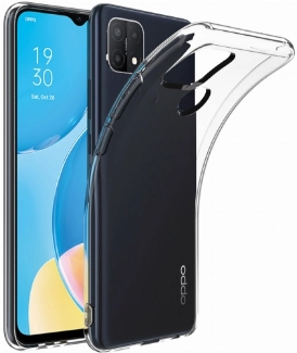 Oppo A15s Kılıf Kamera Korumalı Esnek Silikon Kapak - Şeffaf