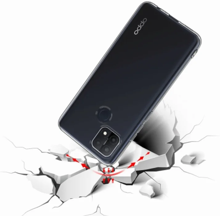 Oppo A15s 5G Kılıf Ultra İnce Esnek Süper Silikon 0.3mm - Şeffaf
