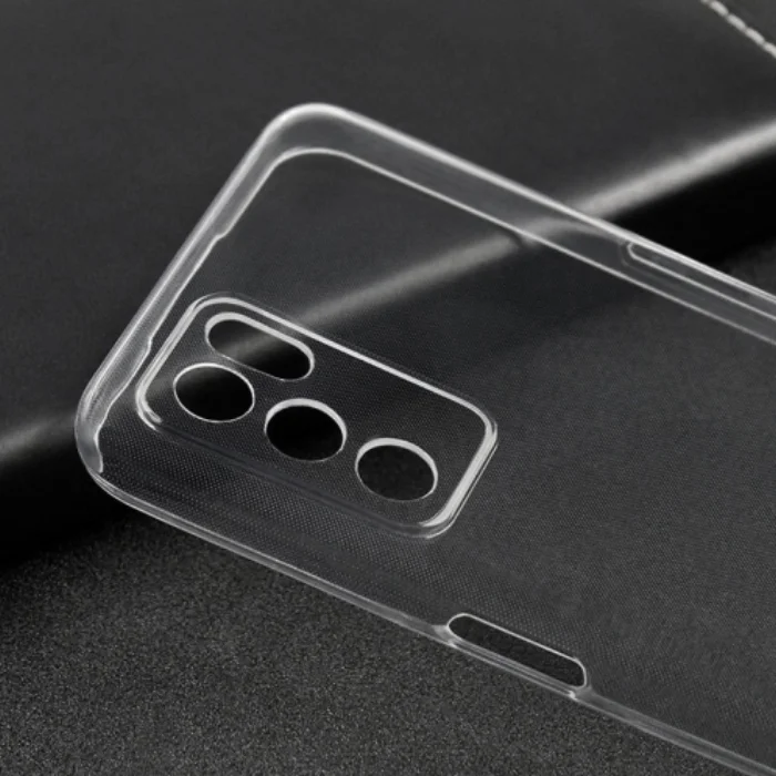 Oppo A16 Kılıf Kamera Lens Korumalı İnce Esnek Süper Silikon 0.3mm - Şeffaf