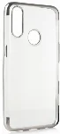 Oppo A31 Kılıf Renkli Köşeli Lazer Şeffaf Esnek Silikon - Gümüş