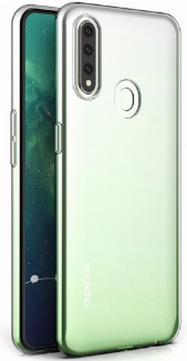 Oppo A31 Kılıf Kamera Korumalı Esnek Silikon Kapak - Şeffaf