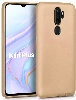 Oppo A5 2020 Kılıf İnce Soft Mat Renkli Esnek Silikon Kapak - Gold