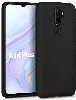 Oppo A5 2020 Kılıf İnce Soft Mat Renkli Esnek Silikon Kapak - Siyah
