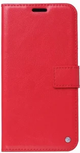 Oppo A5 2020 Kılıf Standlı Kartlıklı Cüzdanlı Kapaklı - Kırmızı