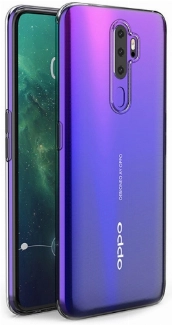 Oppo A5 2020 Kılıf Kamera Korumalı Esnek Silikon Kapak - Şeffaf