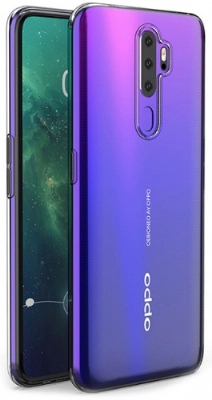 Oppo A5 2020 Kılıf Kamera Korumalı Esnek Silikon Kapak - Şeffaf