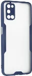 Oppo A52 Kılıf Kamera Lens Korumalı Arkası Şeffaf Silikon Kapak - Lacivert