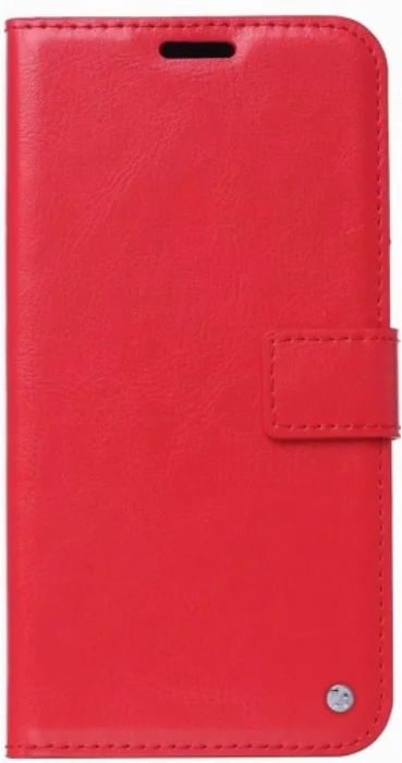 Oppo A52 Kılıf Standlı Kartlıklı Cüzdanlı Kapaklı - Kırmızı
