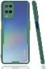 Oppo A54 Kılıf Renkli Silikon Kamera Lens Korumalı Şeffaf Parfe Kapak - Yeşil