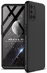 Oppo A72 Kılıf 3 Parçalı 360 Tam Korumalı Rubber AYS Kapak - Siyah