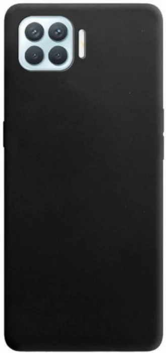Oppo A73 Kılıf İnce Mat Esnek Silikon - Siyah