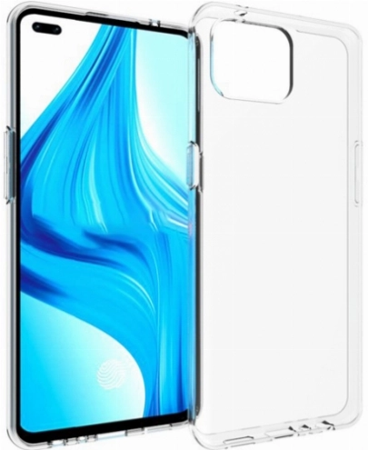 Oppo A73 Kılıf Kamera Korumalı Esnek Silikon Kapak - Şeffaf