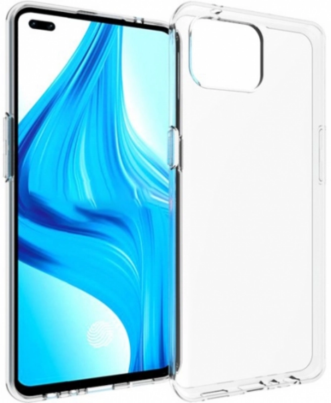 Oppo A73 Kılıf Kamera Korumalı Esnek Silikon Kapak - Şeffaf