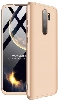 Oppo A9 2020 Kılıf 3 Parçalı 360 Tam Korumalı Rubber AYS Kapak  - Gold