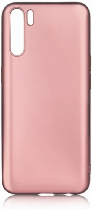 Oppo A91 Kılıf İnce Mat Esnek Silikon - Rose Gold