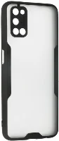 Oppo A92 Kılıf Kamera Lens Korumalı Arkası Şeffaf Silikon Kapak - Siyah