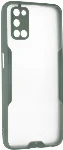 Oppo A92 Kılıf Kamera Lens Korumalı Arkası Şeffaf Silikon Kapak - Yeşil