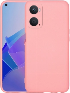 Oppo A96 4G Kılıf İçi Kadife Mat Mara Lansman Silikon Kapak - Açık Pembe