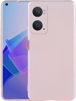 Oppo A96 4G Kılıf İnce Soft Mat Renkli Esnek Silikon Kapak - Rose Gold