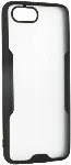 Oppo Ax7 Kılıf Kamera Lens Korumalı Arkası Şeffaf Silikon Kapak - Siyah