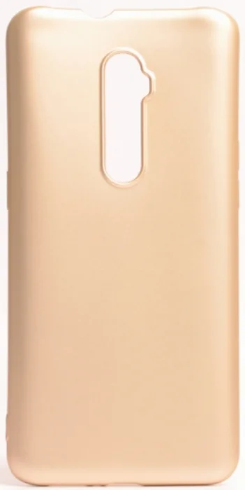 Oppo Reno 10x Zoom Kılıf İnce Mat Esnek Silikon - Gold