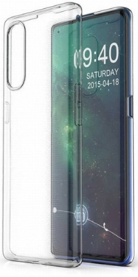 Oppo Reno 3 Pro Kılıf Kamera Korumalı Esnek Silikon Kapak - Şeffaf