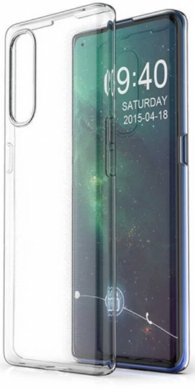 Oppo Reno 3 Pro Kılıf Kamera Korumalı Esnek Silikon Kapak - Şeffaf