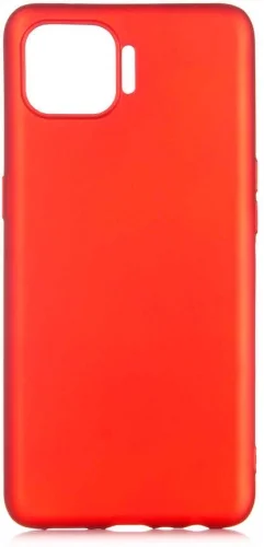 Oppo Reno 4 Lite Kılıf İnce Mat Esnek Silikon - Kırmızı