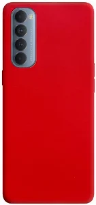 Oppo Reno 4 Pro Kılıf İnce Mat Esnek Silikon - Kırmızı