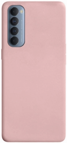 Oppo Reno 4 Pro Kılıf İnce Soft Mat Renkli Esnek Silikon Kapak - Rose Gold