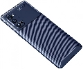 Oppo Reno 4 Pro Kılıf Silikon Parmak İzi Bırakmayan Karbon Soft Negro Kapak - Lacivert