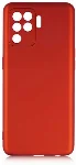 Oppo Reno 5 Lite Kılıf İnce Mat Esnek Silikon - Kırmızı