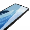 Oppo Reno 7 Kılıf Deri Görünümlü Lüks Parmak İzi Bırakmaz Niss Silikon Kapak - Lacivert