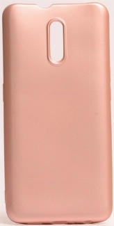 Oppo Reno Kılıf İnce Soft Mat Renkli Esnek Silikon Kapak - Rose Gold