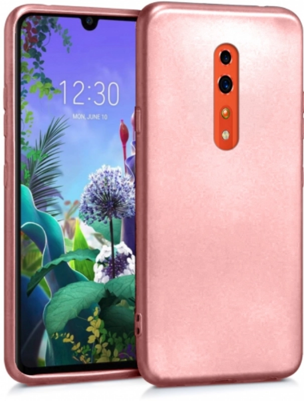 Oppo Reno Z Kılıf İnce Soft Mat Renkli Esnek Silikon Kapak - Rose Gold