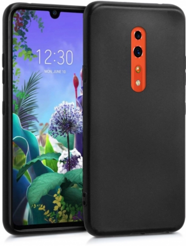 Oppo Reno Z Kılıf İnce Soft Mat Renkli Esnek Silikon Kapak - Siyah