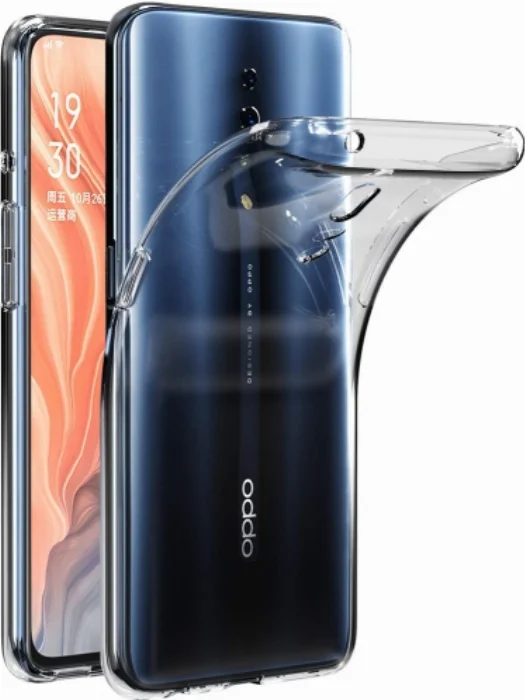 Oppo Reno Z Kılıf Ultra İnce Esnek Süper Silikon 0.3mm - Şeffaf
