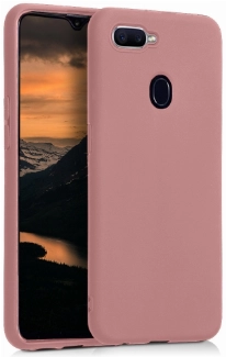 Oppo RX17 Neo Kılıf İnce Soft Mat Renkli Esnek Silikon Kapak - Rose Gold