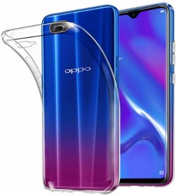 Oppo RX17 Neo Kılıf Kamera Korumalı Esnek Silikon Kapak - Şeffaf