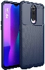 Oppo RX17 Pro Kılıf Silikon Parmak İzi Bırakmayan Karbon Soft Negro Kapak - Lacivert