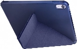 Apple iPad 10.9 2022 (10. Nesil) Tablet Kılıfı Standlı Tri Folding Kalemlikli Silikon Smart Cover - Kırmızı