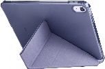 Apple iPad 10.9 2022 (10. Nesil) Tablet Kılıfı Standlı Tri Folding Kalemlikli Silikon Smart Cover - Mor